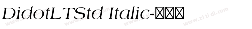 DidotLTStd Italic字体转换